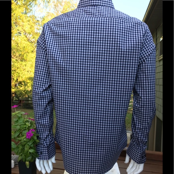 Lucky Brand Button Up Long Sleeve Blue Check M - Picture 2 of 8